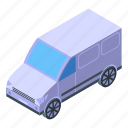 delivery, truck, isometric