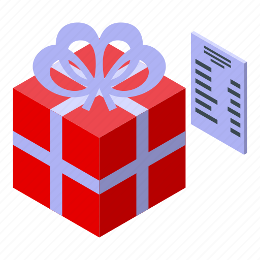 Gift, box, consumer, rights, isometric icon - Download on Iconfinder