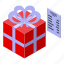 gift, box, consumer, rights, isometric 