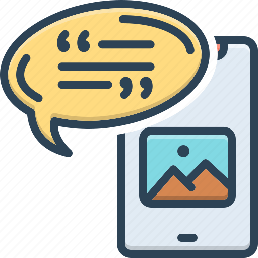 Comment, testimonial, blog, dialog, message, remark, reaction icon - Download on Iconfinder