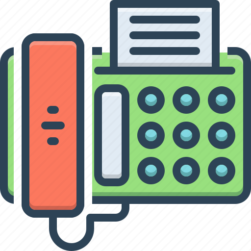 Fax, telephone, document, office, printer, facsimile, machine icon - Download on Iconfinder
