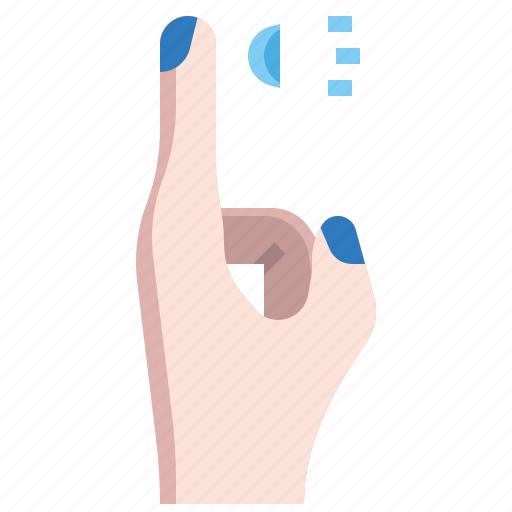 Finger, hands, gestures, optical, contact, lens, medical icon - Download on Iconfinder