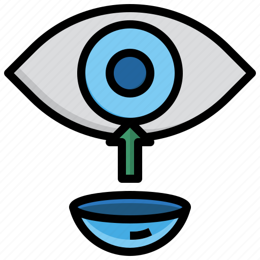 Eye, ophthalmology, lens, optical, contact lens icon - Download on Iconfinder