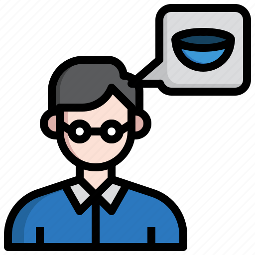 People, think, user, avatar, contact lens icon - Download on Iconfinder