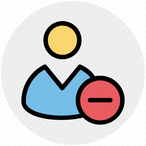 Employee, human, man, minus, people, remove, user icon - Download on Iconfinder
