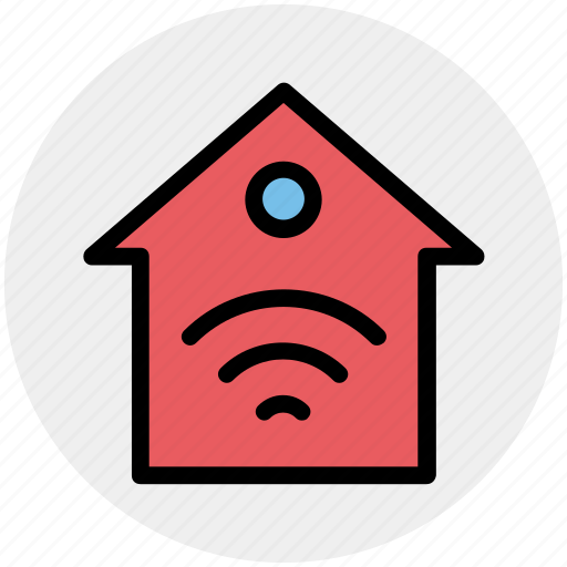 Home, hotspot, internet house, wifi service, wifi signal, wireless icon - Download on Iconfinder