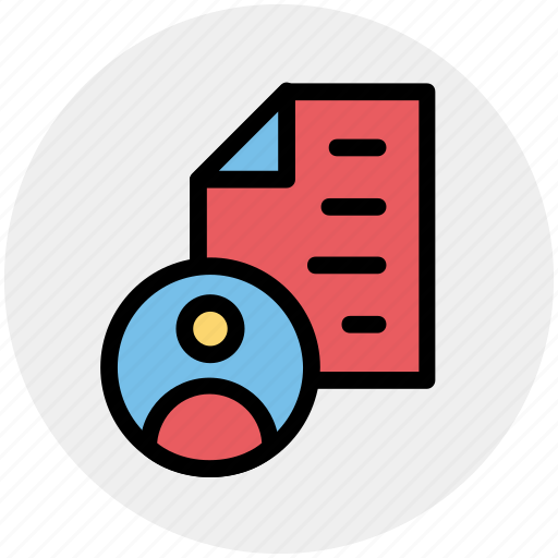 Author, document, file, page, paper, sheet, user icon - Download on Iconfinder