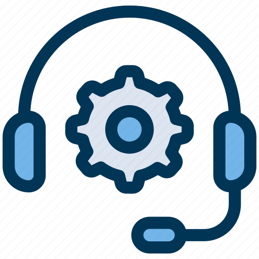 Gear, headset, support icon - Download on Iconfinder