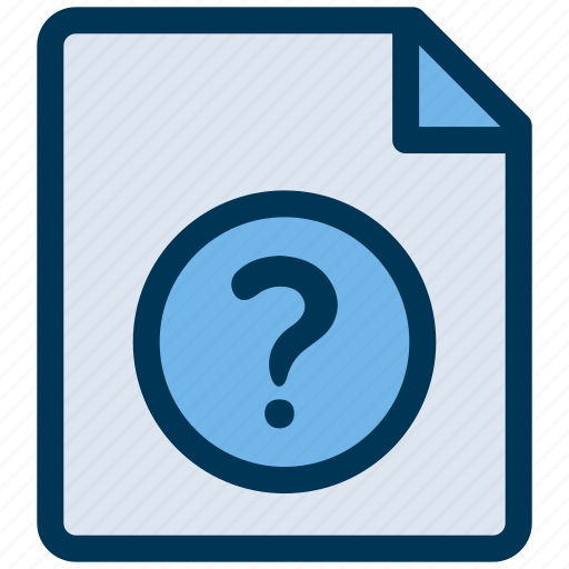 Document, faq, question icon - Download on Iconfinder
