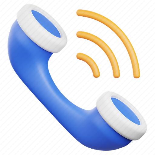 Phone, telephone, call, calling, communication, phone call, call center 3D illustration - Download on Iconfinder