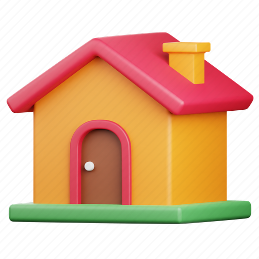 House, home, building, estate, real estate, construction, property 3D illustration - Download on Iconfinder