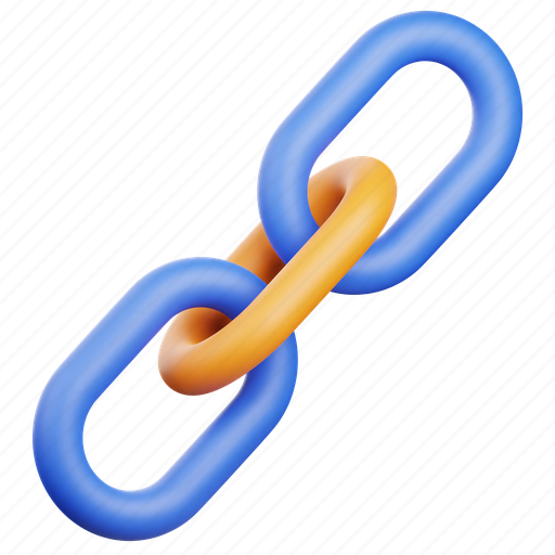 Link, hyperlink, network, url, internet, chain, connection 3D illustration - Download on Iconfinder