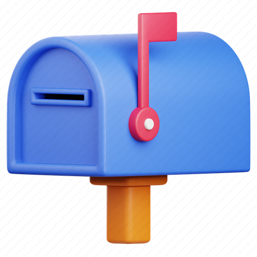 Mailbox, postbox, letterbox, mail, letter, post, box 3D illustration - Download on Iconfinder