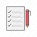 checklist, directory, notebook, records, tasklist