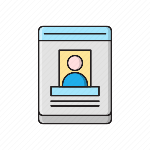 Badge, card, id, identity, profile icon - Download on Iconfinder