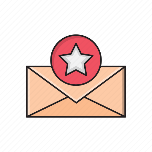 Email, favorite, inbox, message, starred icon - Download on Iconfinder