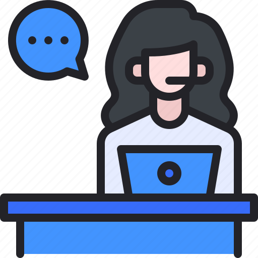 Customer, service, girl, woman, support icon - Download on Iconfinder