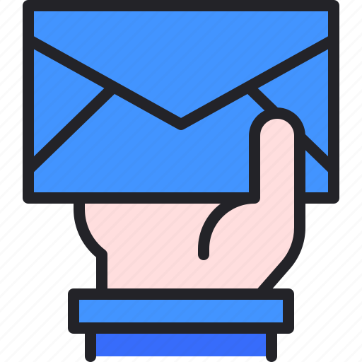 Hand, email, send, message, envelope icon - Download on Iconfinder