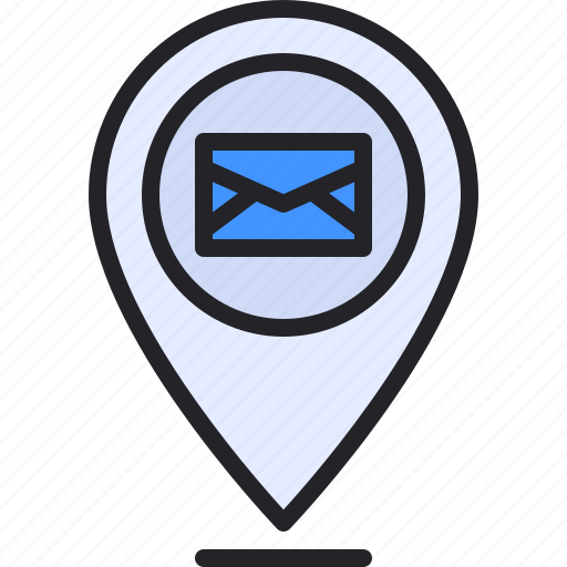 Pin, location, email, mail, envelope icon - Download on Iconfinder