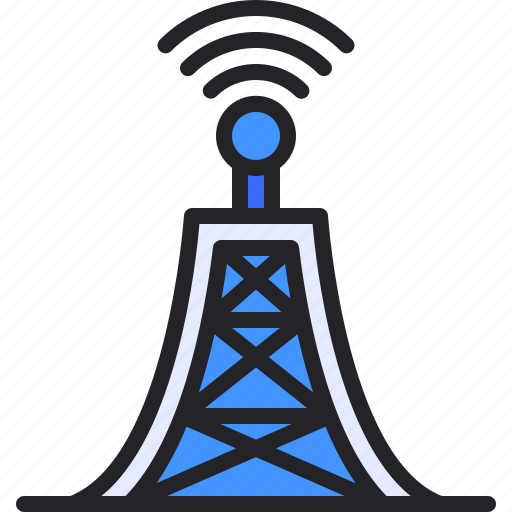 Tower, signal, telecommunication, communication, frequency icon - Download on Iconfinder