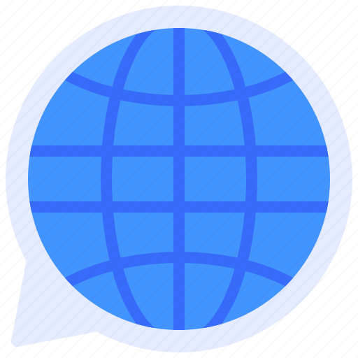 Chat, global, communication, speech, bubble icon - Download on Iconfinder