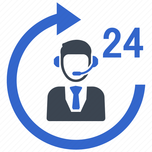 24/7, call center, customer, service, support icon - Download on Iconfinder