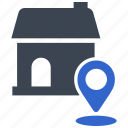 address, home, location, map pin