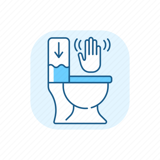 Toilet flush, touchless, wc, bathroom icon - Download on Iconfinder