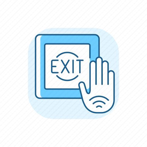 Exit, switch, touchless, automatic icon - Download on Iconfinder