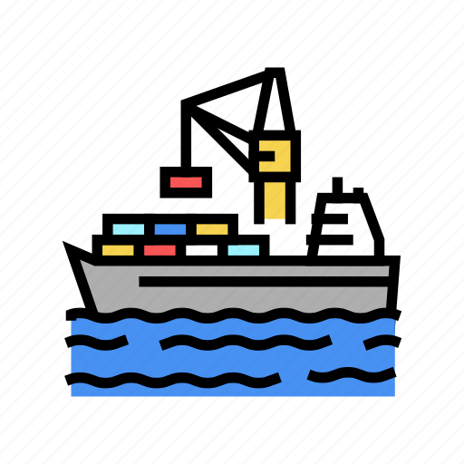 Containers, loading, ship, port, container, tool icon - Download on Iconfinder