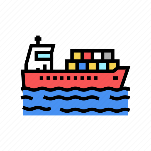 Ship, delivery, containers, container, port, tool icon - Download on Iconfinder