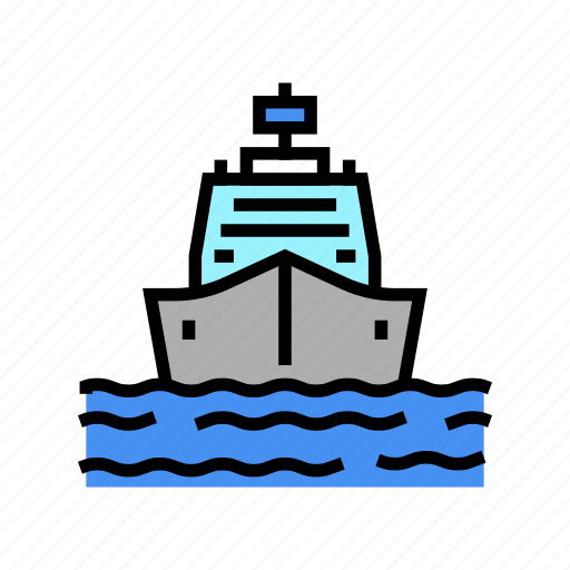 Ship, entering, port, container, tool, crane icon - Download on Iconfinder