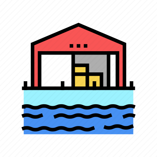 Storehouse, port, container, tool, crane, loader icon - Download on Iconfinder