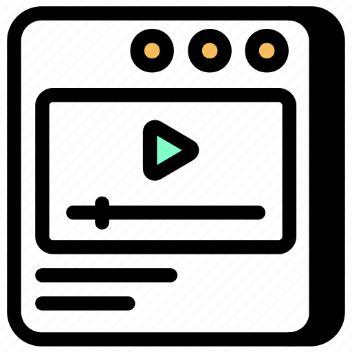 Video, player, customization, setting, live, streaming icon - Download on Iconfinder
