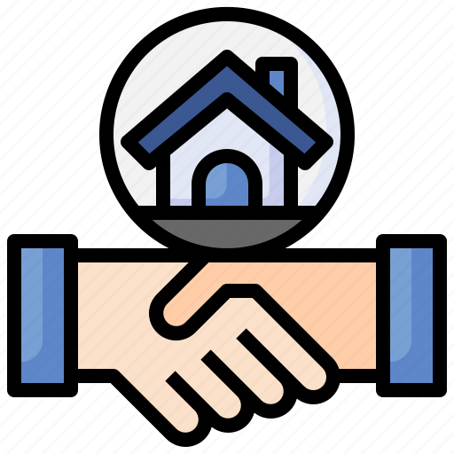 Construction, real, estate, agreement, deal, handshake icon - Download on Iconfinder