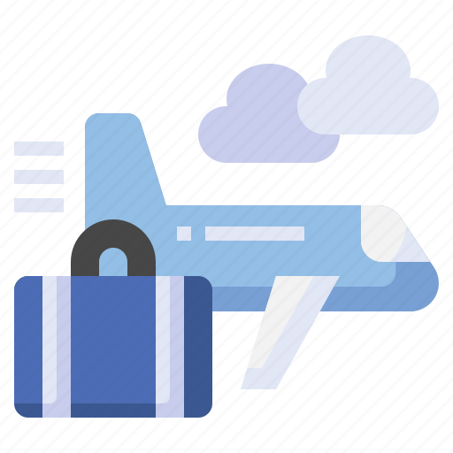 Travelling, airplane, plane, travel, suitcase icon - Download on Iconfinder