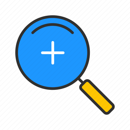 Magnifying glass, maximize, zoom, zoom in icon - Download on Iconfinder
