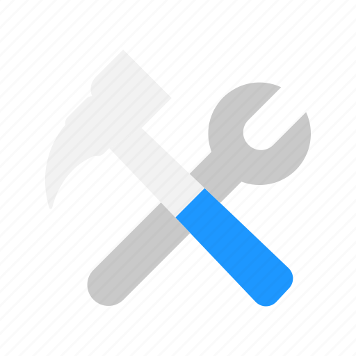 Hammer, settings, tools, tools button icon - Download on Iconfinder