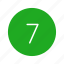 channel button, number, number seven, seven 