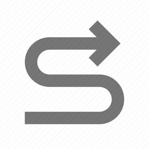 Zigzag, arrow icon - Download on Iconfinder on Iconfinder