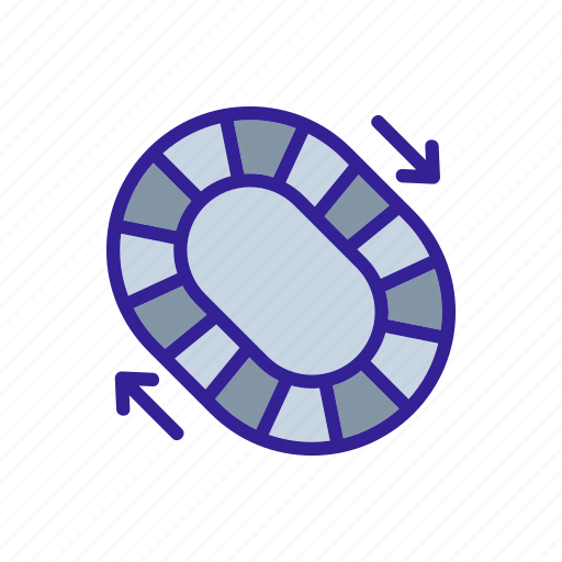 Belt, circular, conveyor, endless, factory, plant, tool icon - Download on Iconfinder