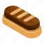bakery, biscuit, brown, cartoon, chocolate, isometric, small 