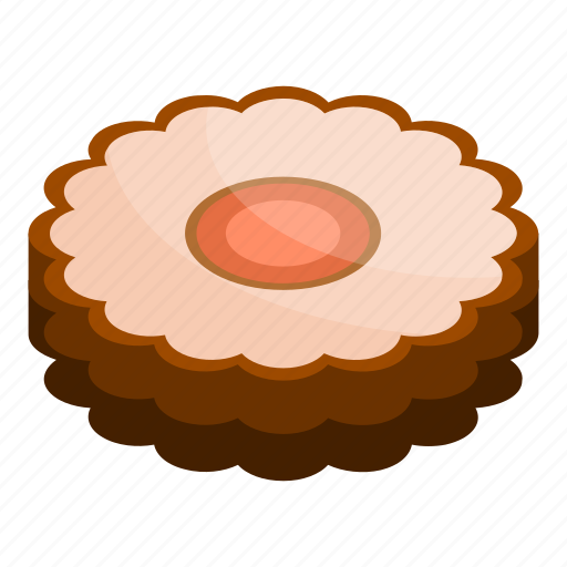 Cartoon, chocolate, cookie, dessert, food, isometric, jelly icon - Download on Iconfinder