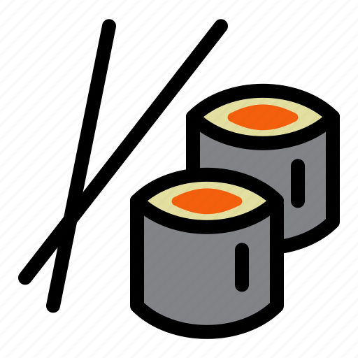 Food, japanese, roll, seafood, sushi icon - Download on Iconfinder
