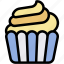 cupcake, muffin, baked, dessert, bakery, sweet 