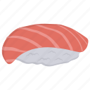 sushi, raw, meat, cod, fish