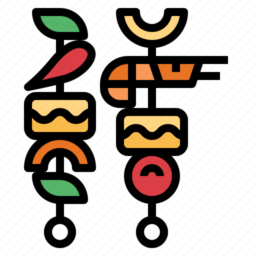 Barbecue, food, grill, skewer icon - Download on Iconfinder
