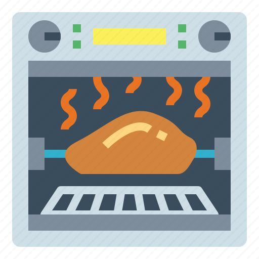 Chicken, grill, roll, rotisserie icon - Download on Iconfinder