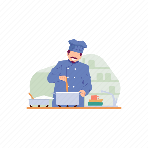 Cooking, kitchen, vegetable, utensil, cook, meal, restaurant illustration - Download on Iconfinder