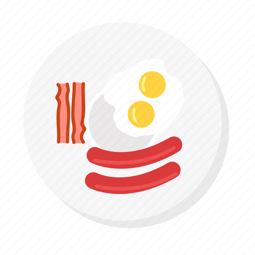 Bacon, breakfast, egg, food, fried egg, sausage icon - Download on Iconfinder